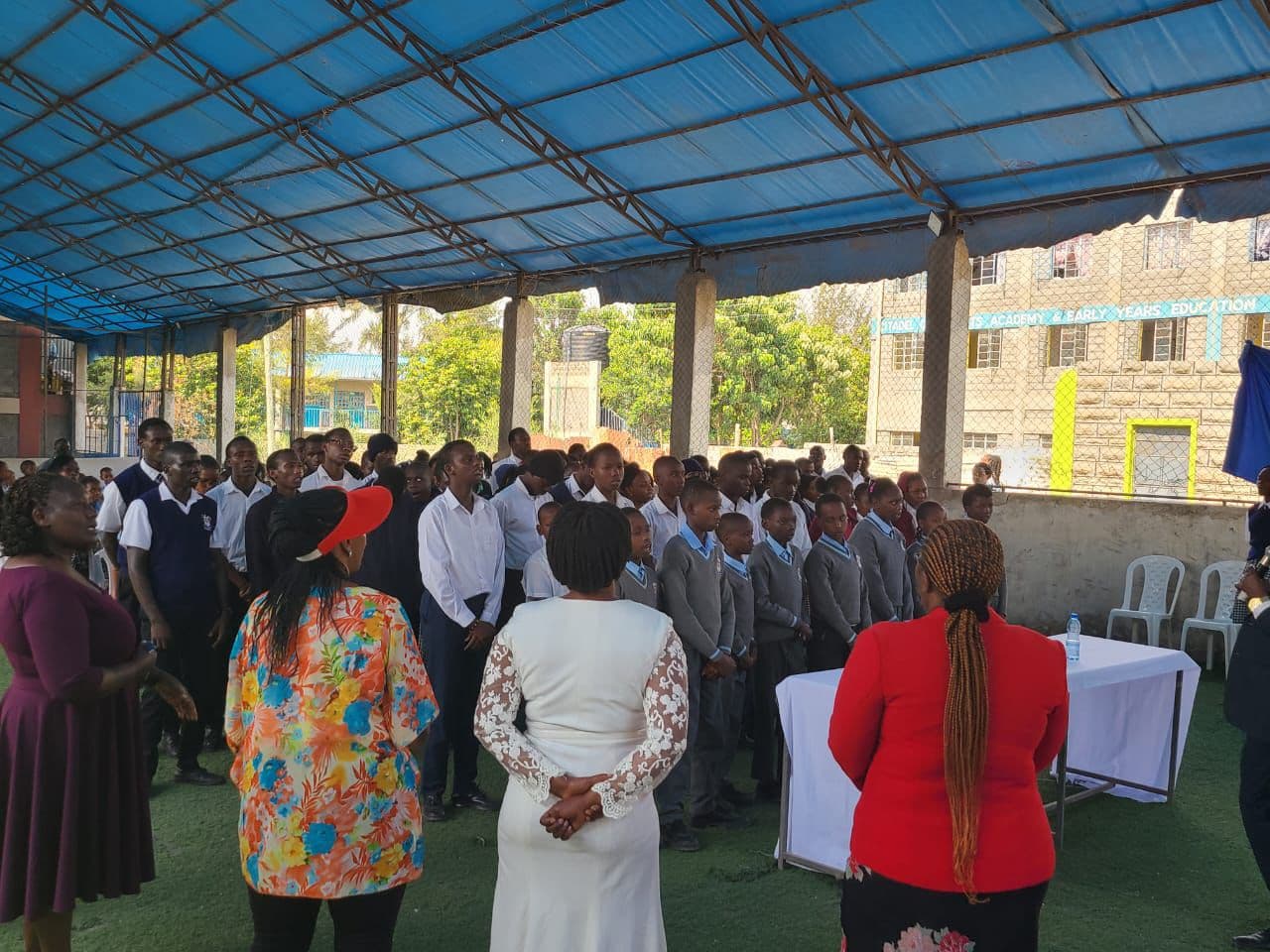 Students demonstrating character and values